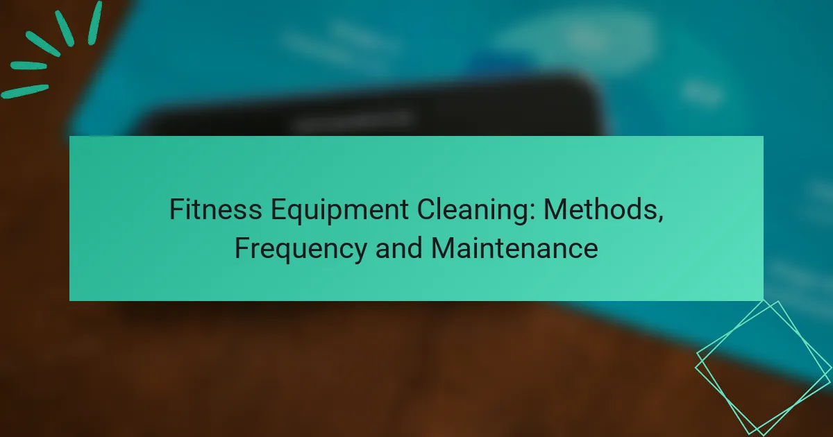 Fitness Equipment Cleaning: Methods, Frequency and Maintenance