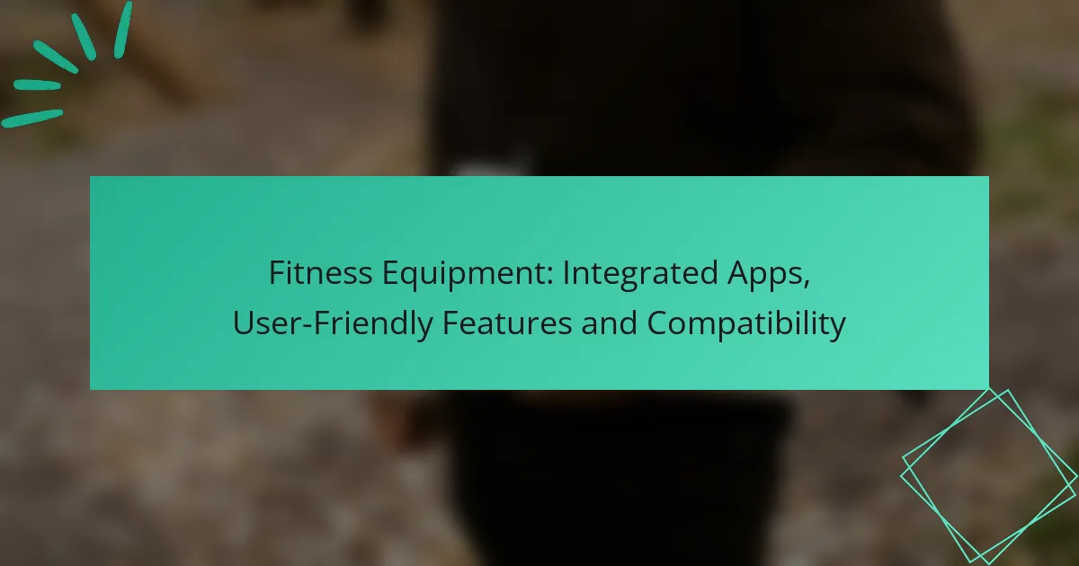 Fitness Equipment: Integrated Apps, User-Friendly Features and Compatibility