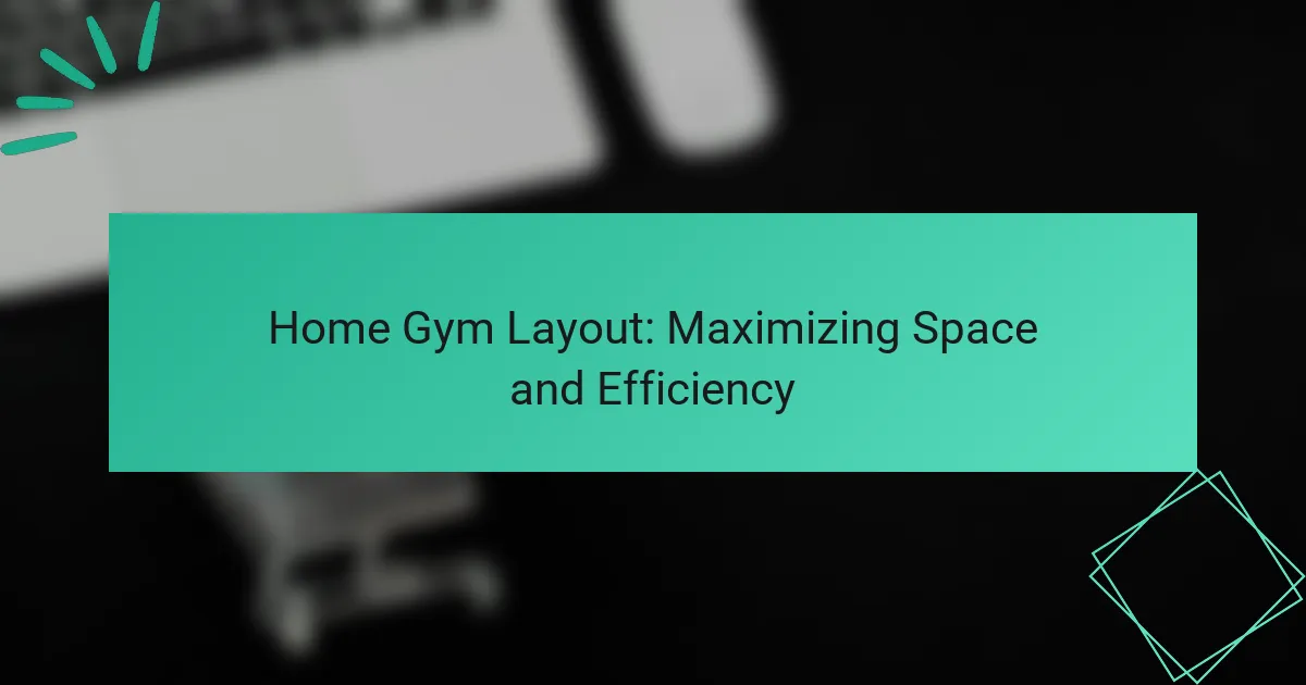 Home Gym Layout: Maximizing Space and Efficiency